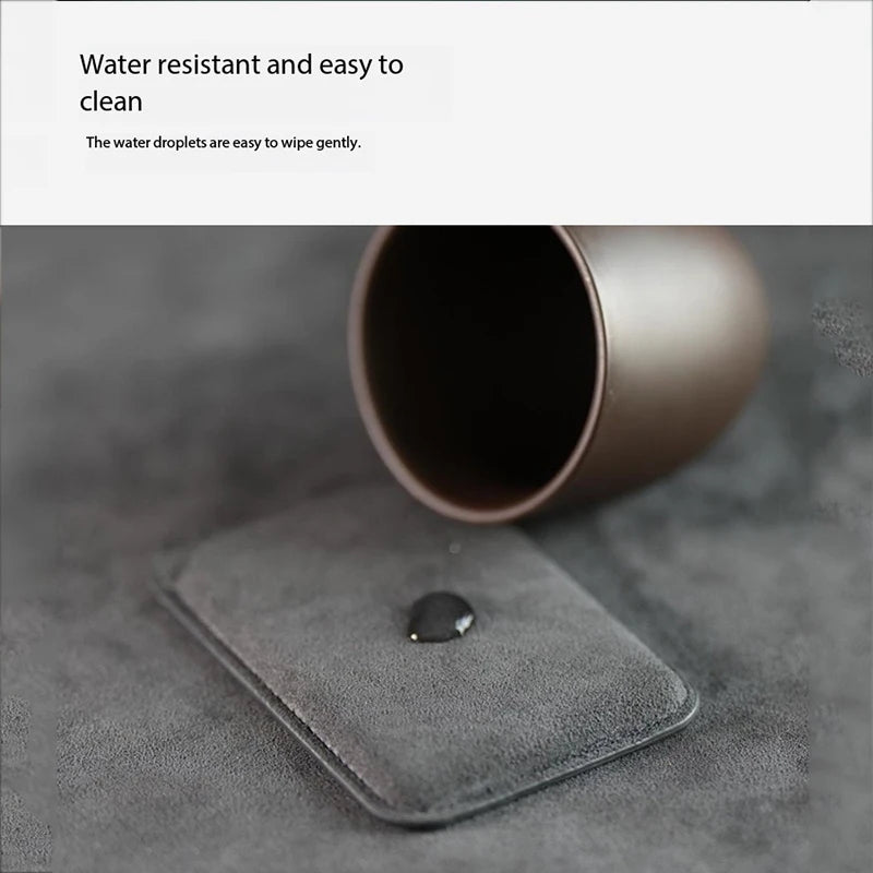 Real ALCANTARA Magnetic Card Holder For iPhone 17 16 15 Pro Max With Magsafe Alcantara Wallet Case Orange/Blue Leather Bag