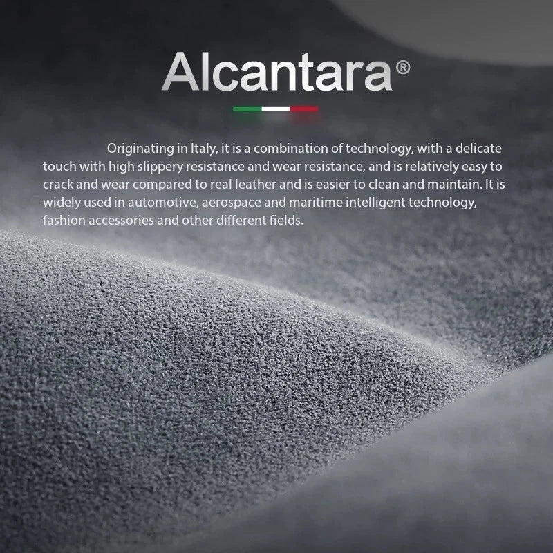 Real ALCANTARA Magnetic Card Holder For iPhone 17 16 15 Pro Max With Magsafe Alcantara Wallet Case Orange/Blue Leather Bag