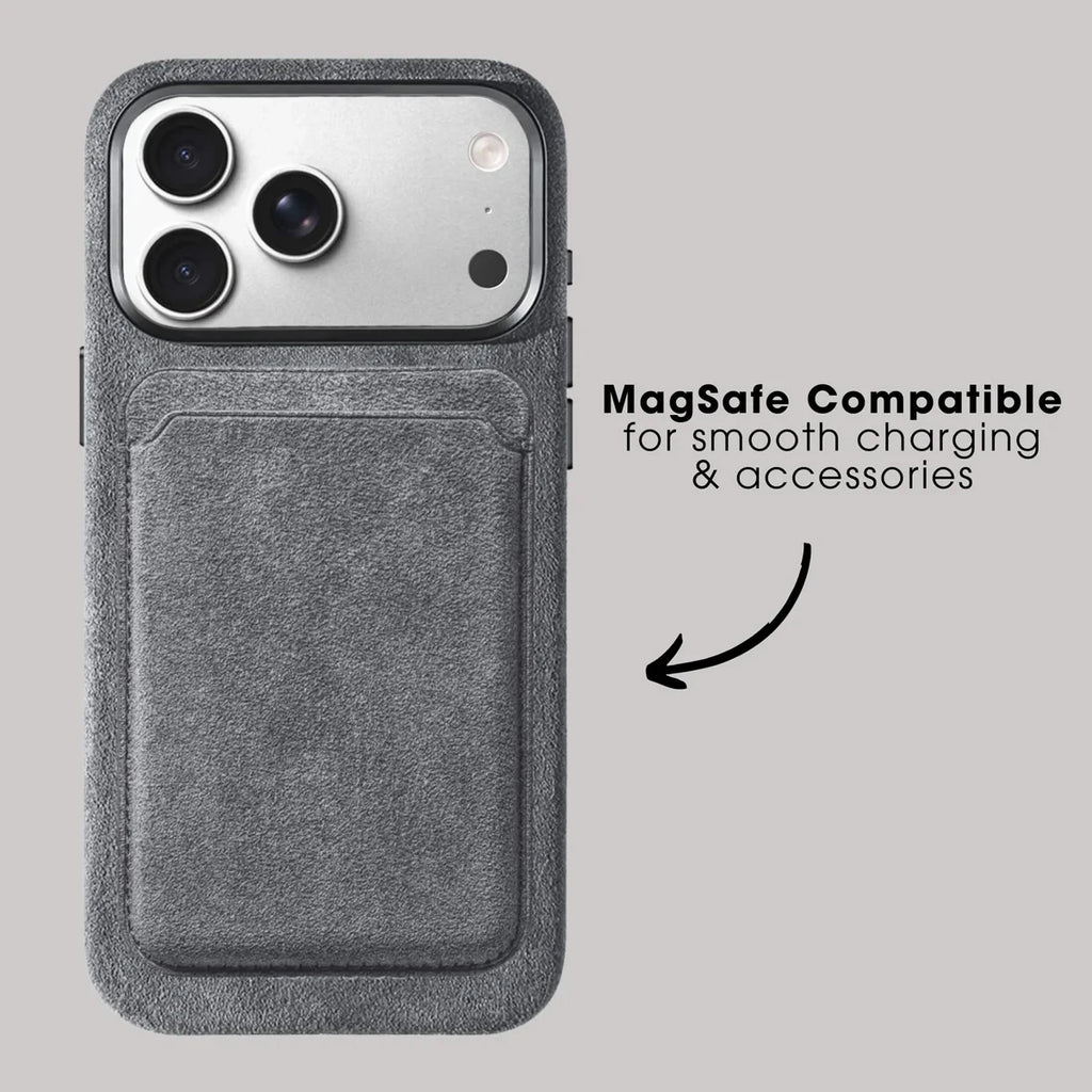 Alcantara Case for iPhone 17 Pro Max Luxury MagSafe Cover with Camera Shooting Button Magnetic Cases for iPhone17 Pro Max
