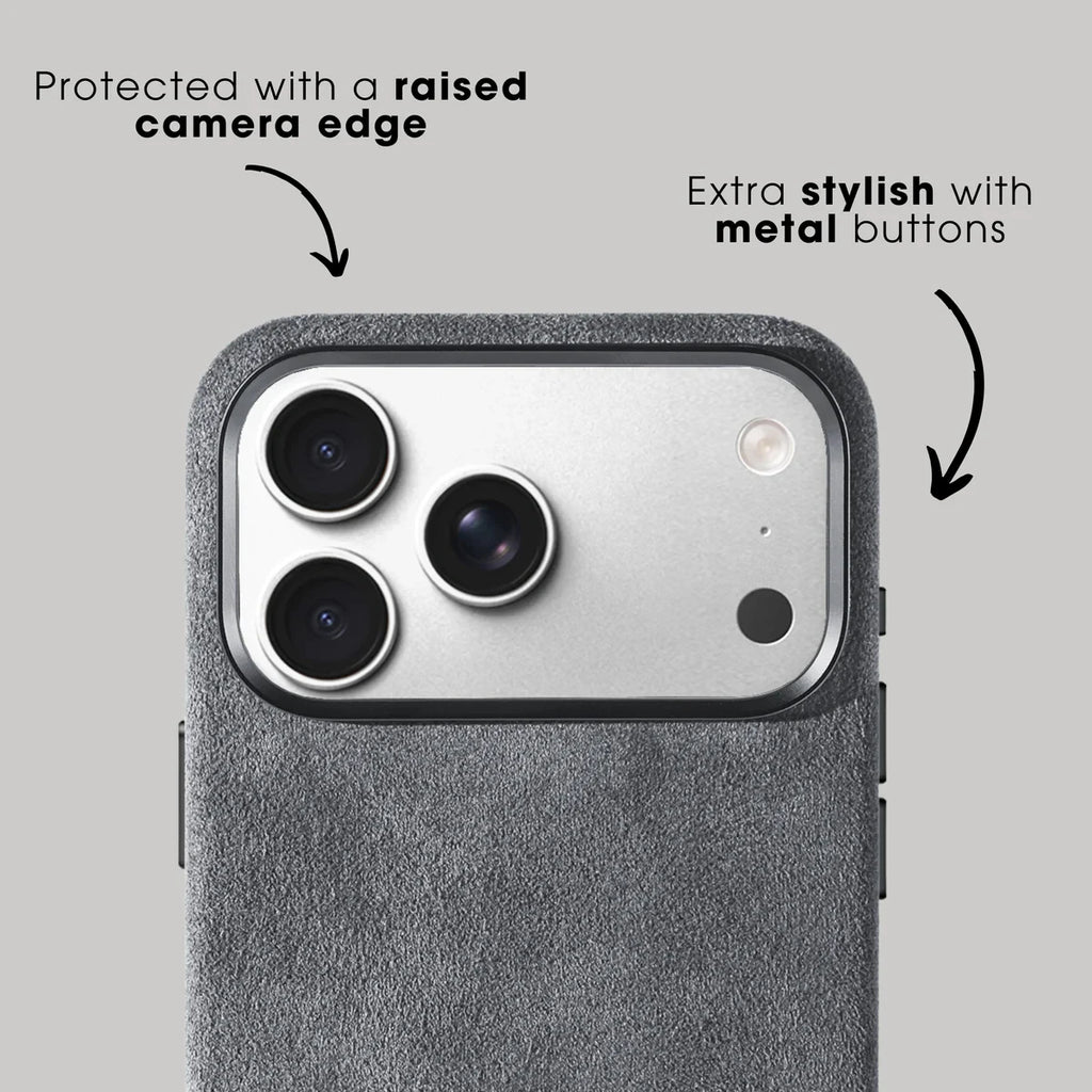 Alcantara Case for iPhone 17 Pro Max Luxury MagSafe Cover with Camera Shooting Button Magnetic Cases for iPhone17 Pro Max