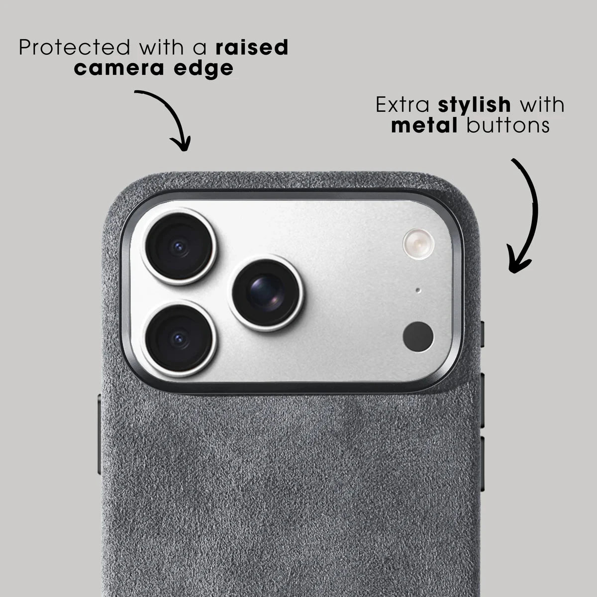 Alcantara Case for iPhone 17 Pro Max Luxury MagSafe Cover with Camera Shooting Button Magnetic Cases for iPhone17 Pro Max