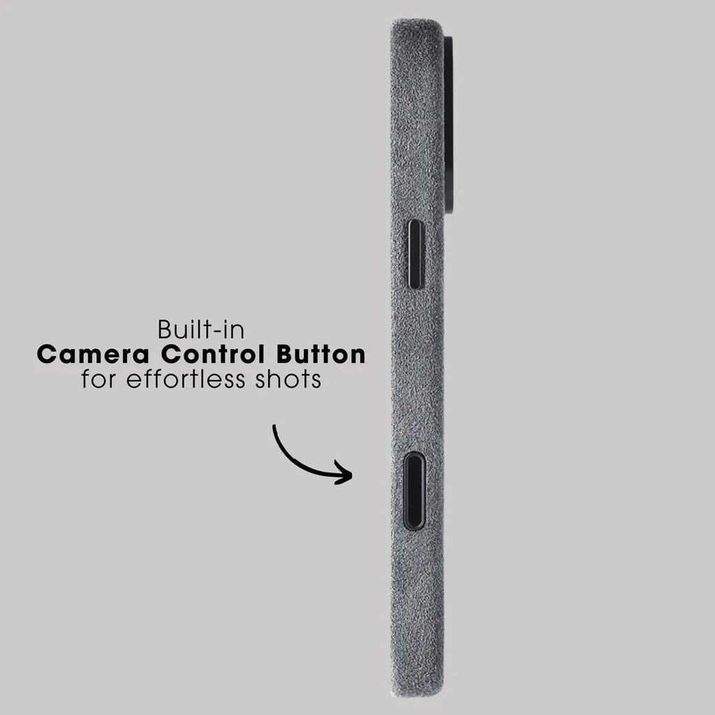 Alcantara Case for iPhone 17 Pro Max Luxury MagSafe Cover with Camera Shooting Button Magnetic Cases for iPhone17 Pro Max